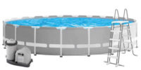 Nadzemní bazén s nerezovou kovovou konstrukcí Intex Prism Frame 6,10 x 1,32 m