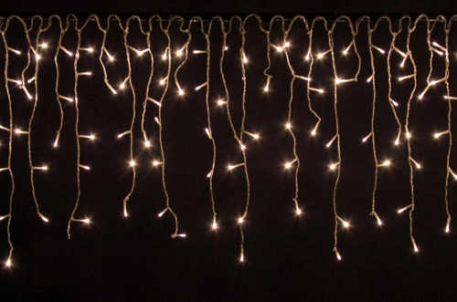 Vánoční řetěz světelný déšť 10 m 400 LED teple bílá