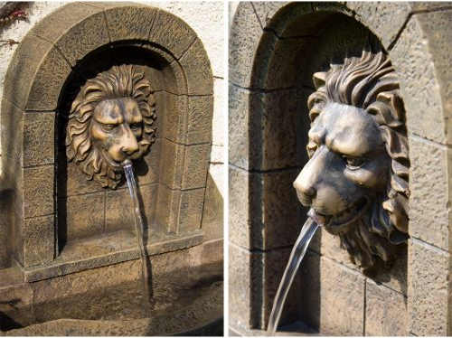 Kašna s fontánkou ze lví tlamy
