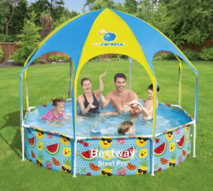 Dětský zahradní bazén se stříškou Bestway 2,44 x 0,51m
