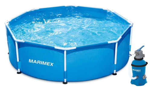 Menší nadzemní bazén Marimex 2,44x0,76 m s pískovou filtrací
