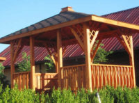 Dřevěný zahradní altán OREGON se šindelovou střechou