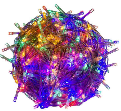 Venkovní vánoční barevný světelný LED řetěz