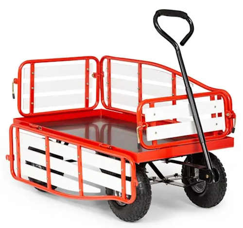 Ruční vozík Waldbeck Ventura na přepravu těžkých nákladů v zahradě