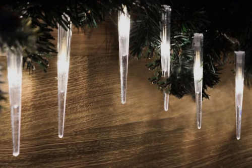 světelné LED vánoční rampouchy