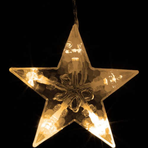 světelný led vánoční řetěz - hvězdy