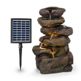 Solární fontána Blumfeldt Savona s LED osvětlením