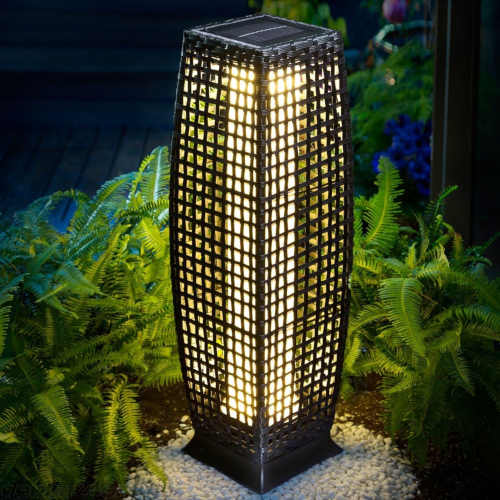 polyratanová zahradní LED lampa