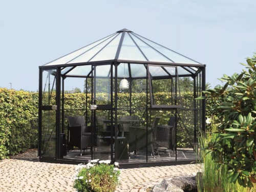 Luxusní zahradní skleněný pavilon