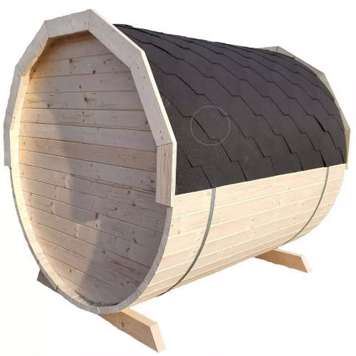 Malá dřevěná finská sauna na zahradu